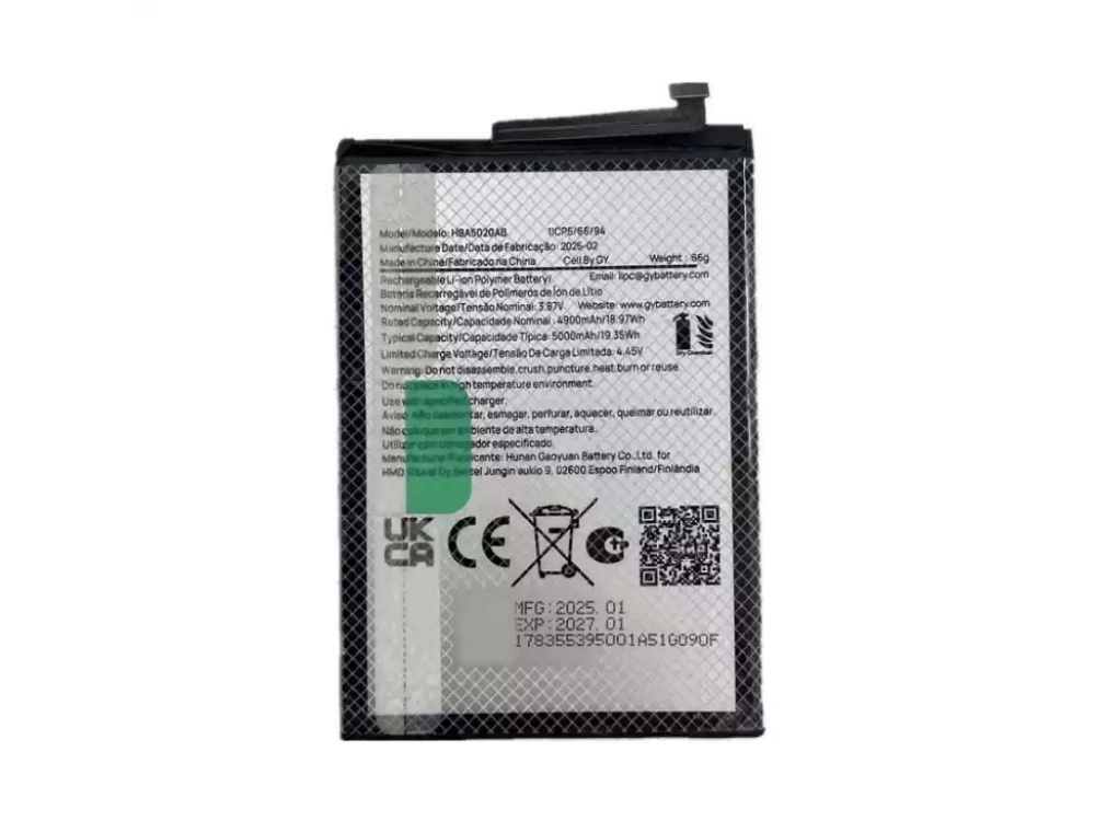 NOKIA HBA5020AB bateria 